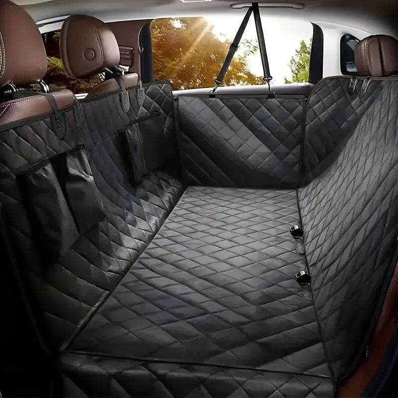 Dog Car Seat Cover for Pets 100% Waterproof Seat Cover Hammock Scratch Proof Nonslip Durable Soft Back Seat Cover for Cars Truck