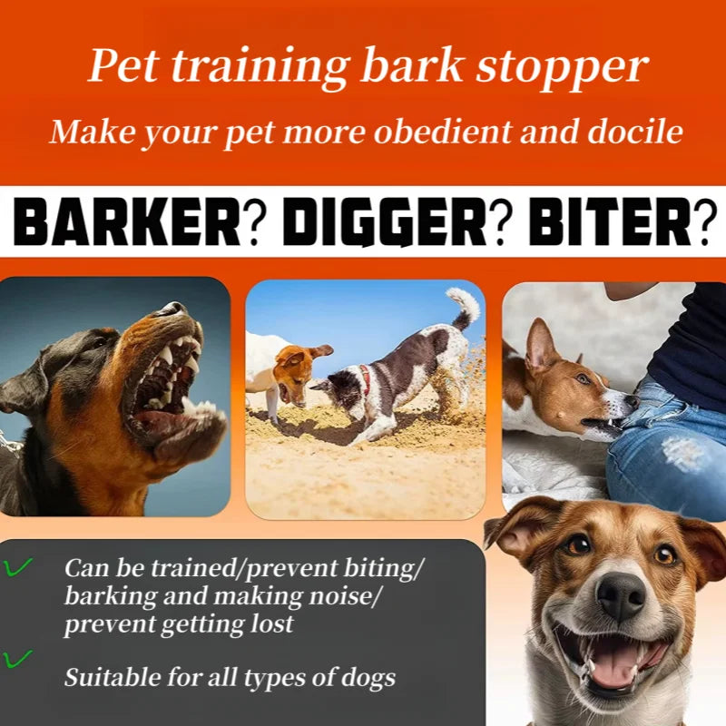 Waterproof Rechargeable Anti Bark Collar For Dogs