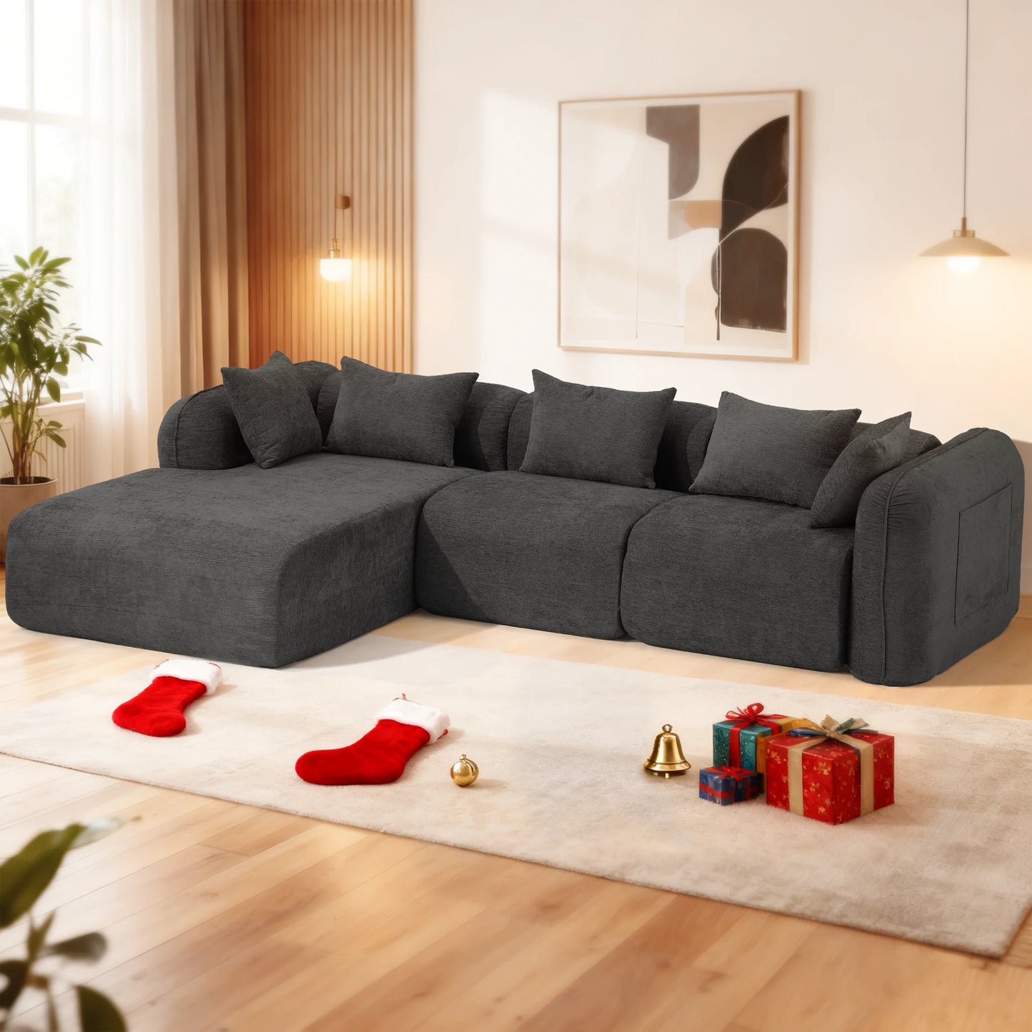 Redlife Sherpa Modular Cloud Sofa For Small Living Room
