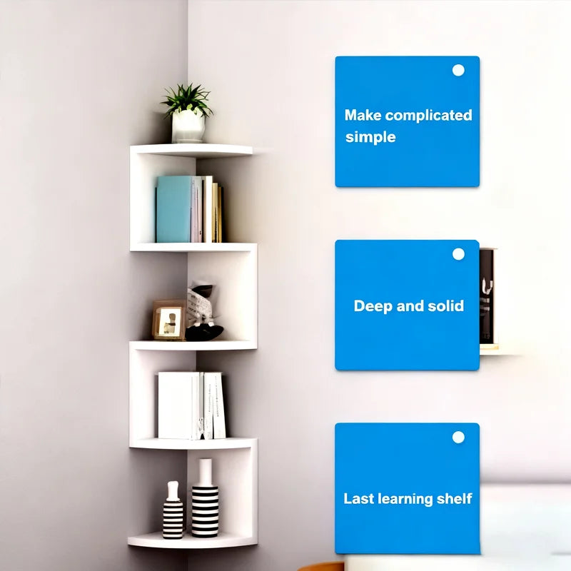 Multi-layer Wall Shelf Modern C Strong Load-bearing Wall-mounted Corner Shelf Decorative Simple Installatio Floating Shelves