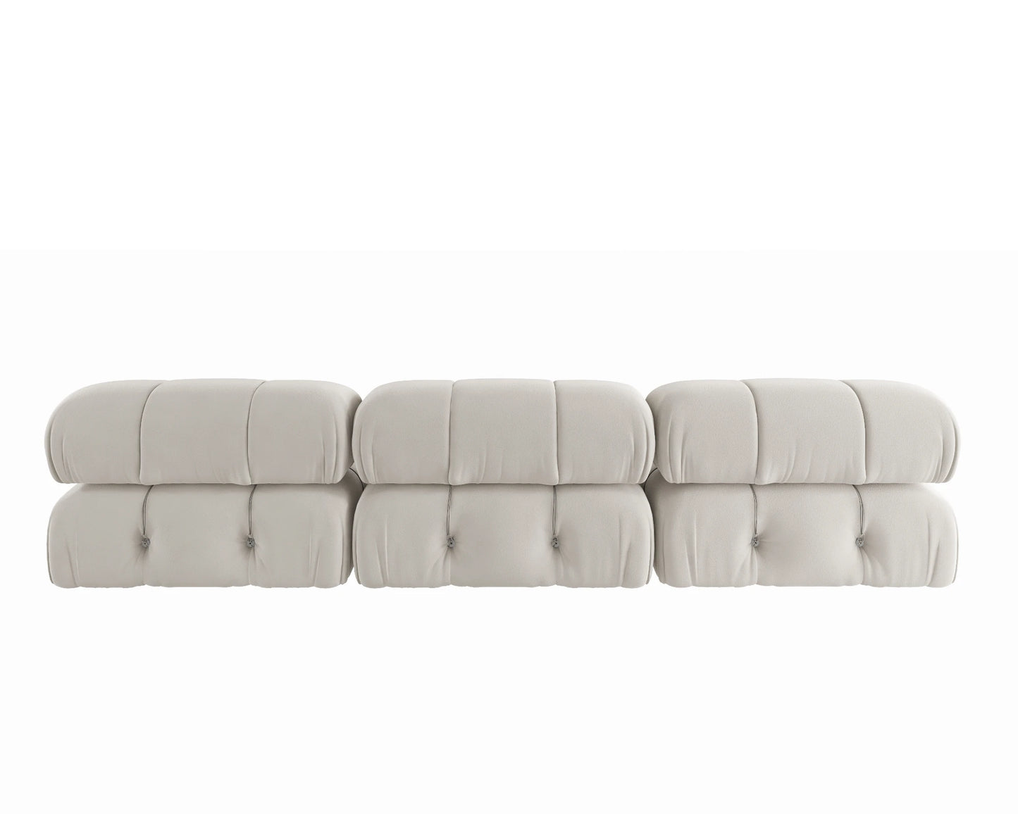 Sdorens Minimalist Velvet Modular Sectional Sofa 3 Seats
