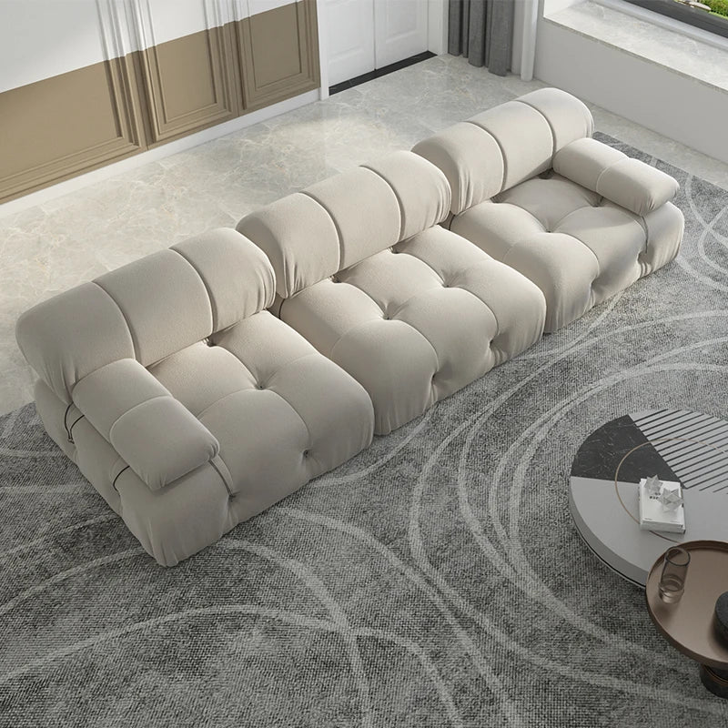 Sdorens Modern Velvet Modular Sectional Sofa Set 3 Seat Convertible
