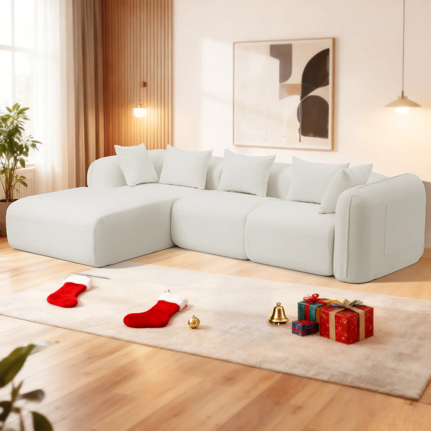 Redlife Sherpa Modular Cloud Sofa For Small Living Room