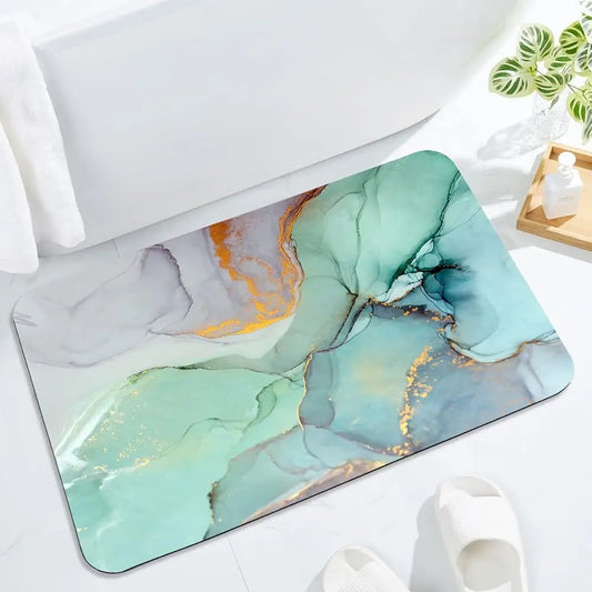 Bath Mat Rug Set 2 Piece, Super Absorbent Qui Dry Bathroom Rug Set, Non Slip Rubber Backed Bathroom Floor Mat For Tub Shower
