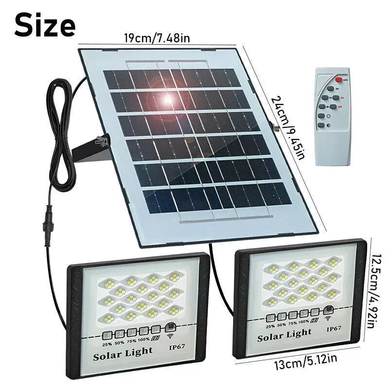 300W Solar LED Street Light Outdoor Flood Lamp For Yard