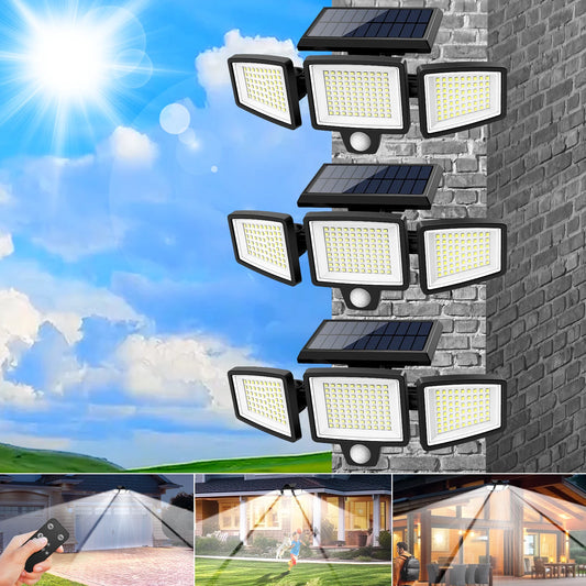 SZRSTH 3 Pack Solar Motion Sensor Outdoor Lights For Porch