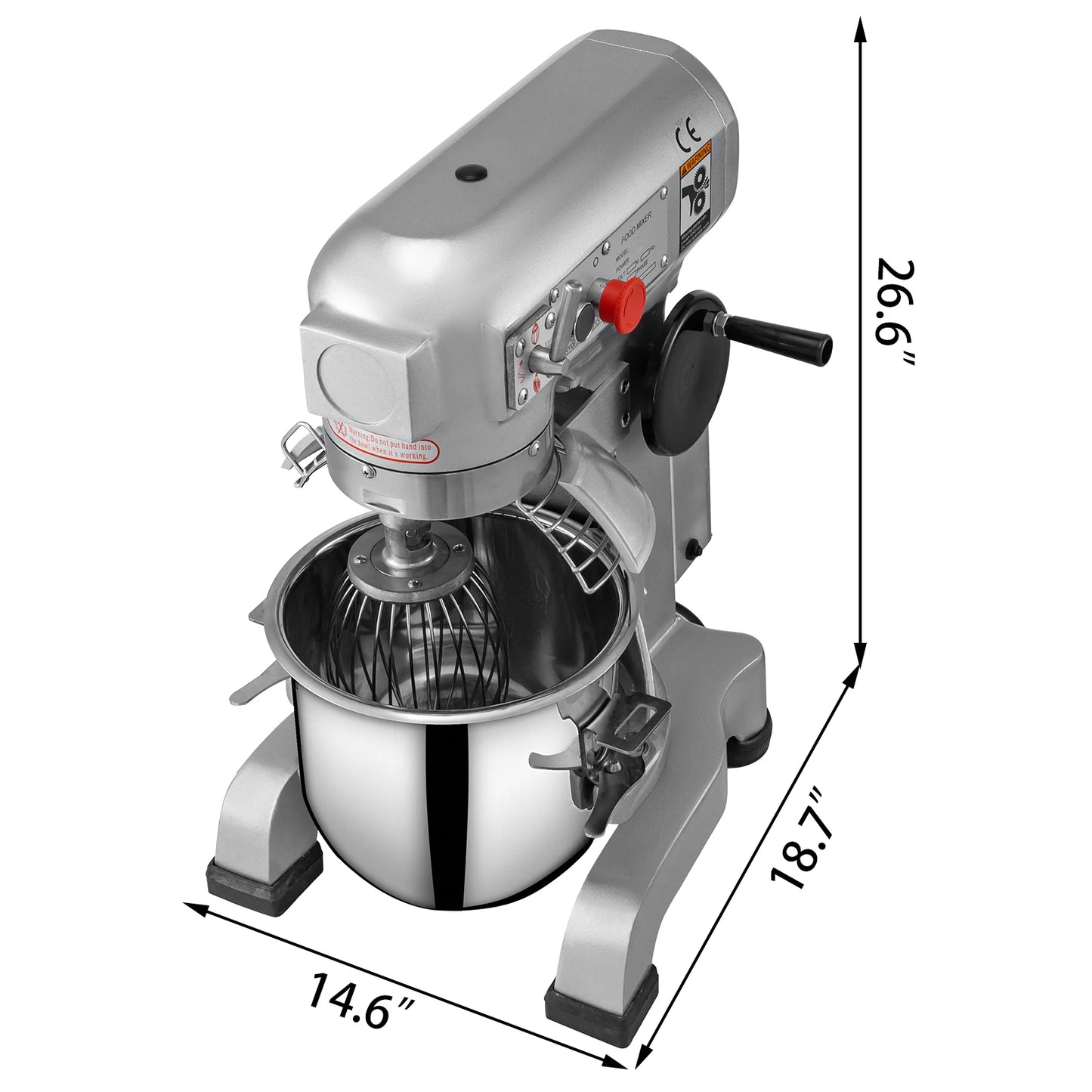 SucceBuy Electric Dough Machine Stainless Steel Stand Mixer Processor