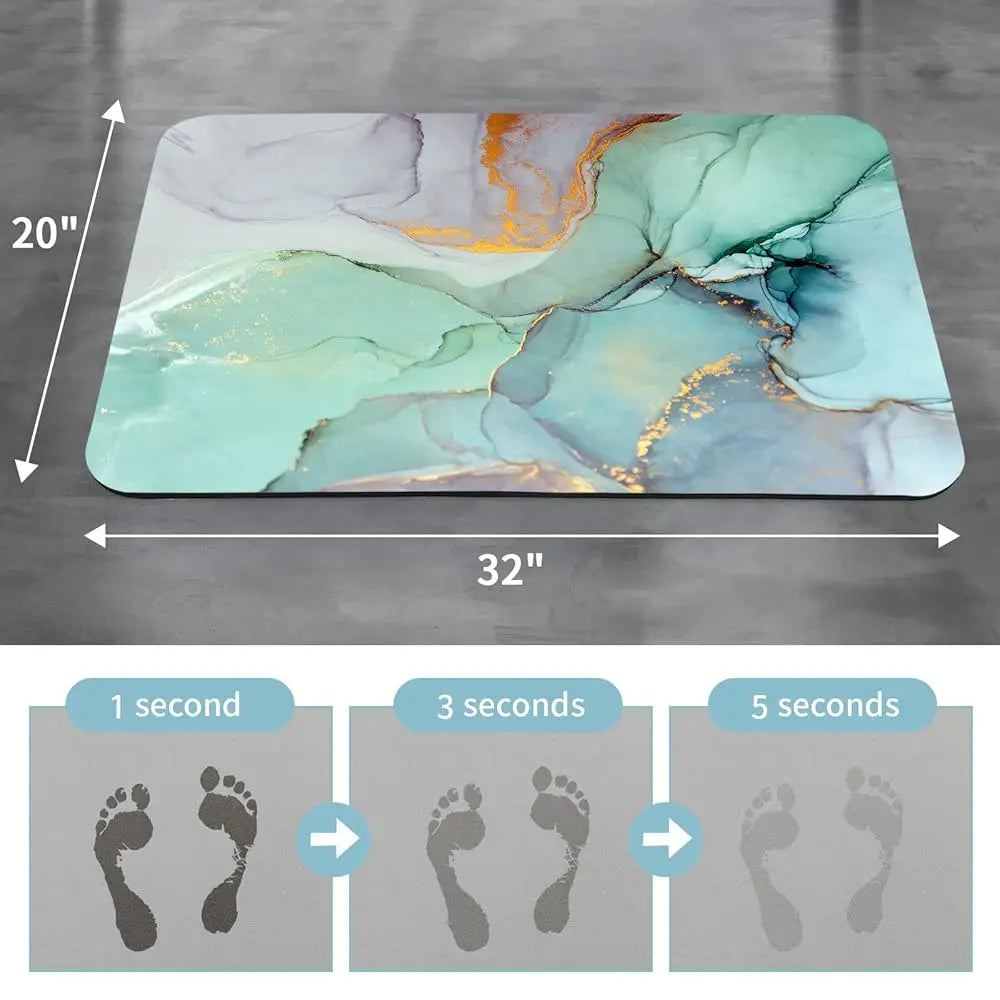 Bath Mat Rug Set 2 Piece, Super Absorbent Qui Dry Bathroom Rug Set, Non Slip Rubber Backed Bathroom Floor Mat For Tub Shower