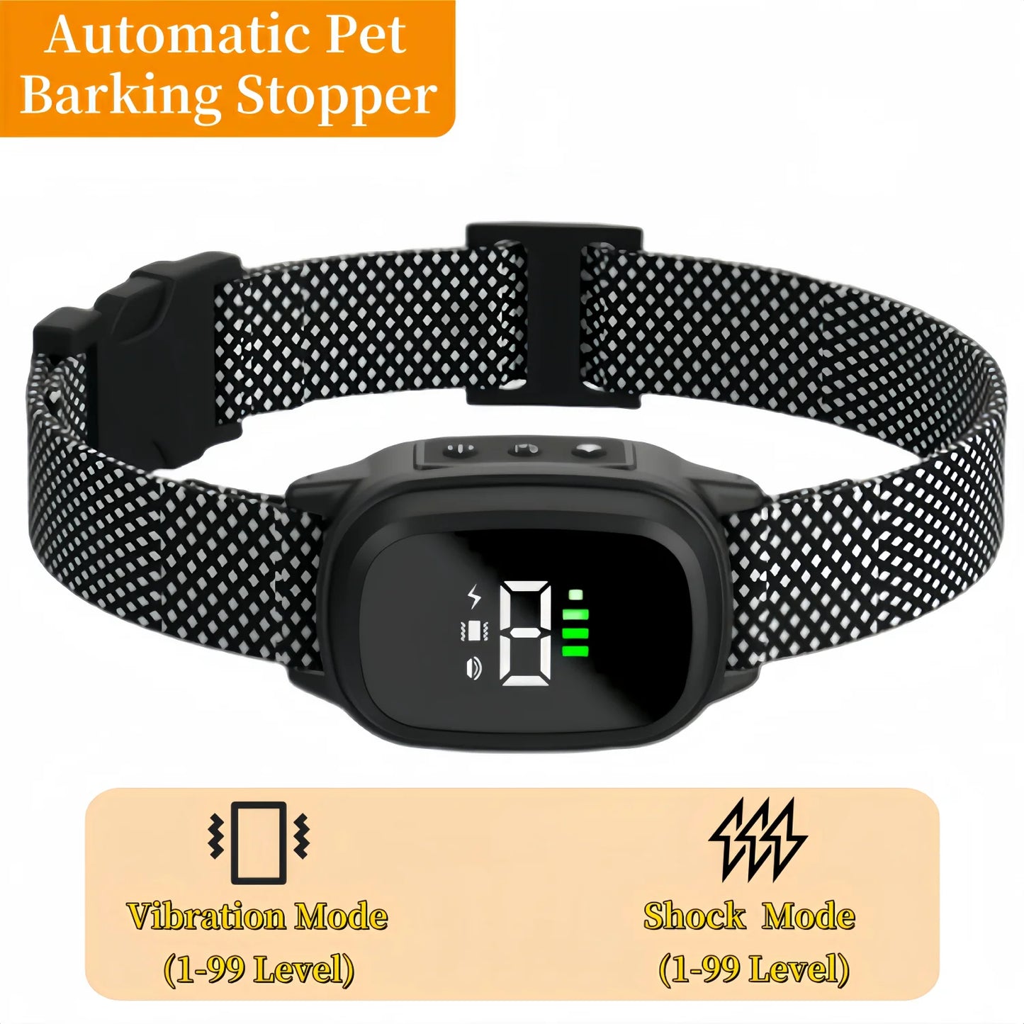 Waterproof Rechargeable Anti Bark Collar For Dogs
