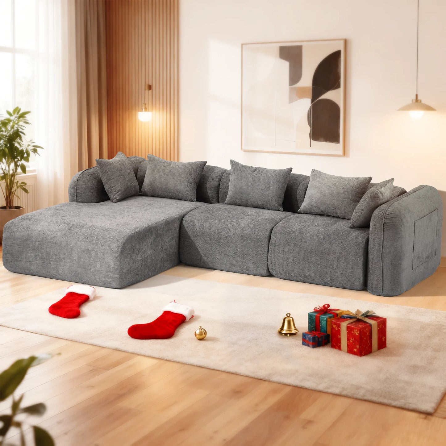 Redlife Sherpa Modular Cloud Sofa For Small Living Room