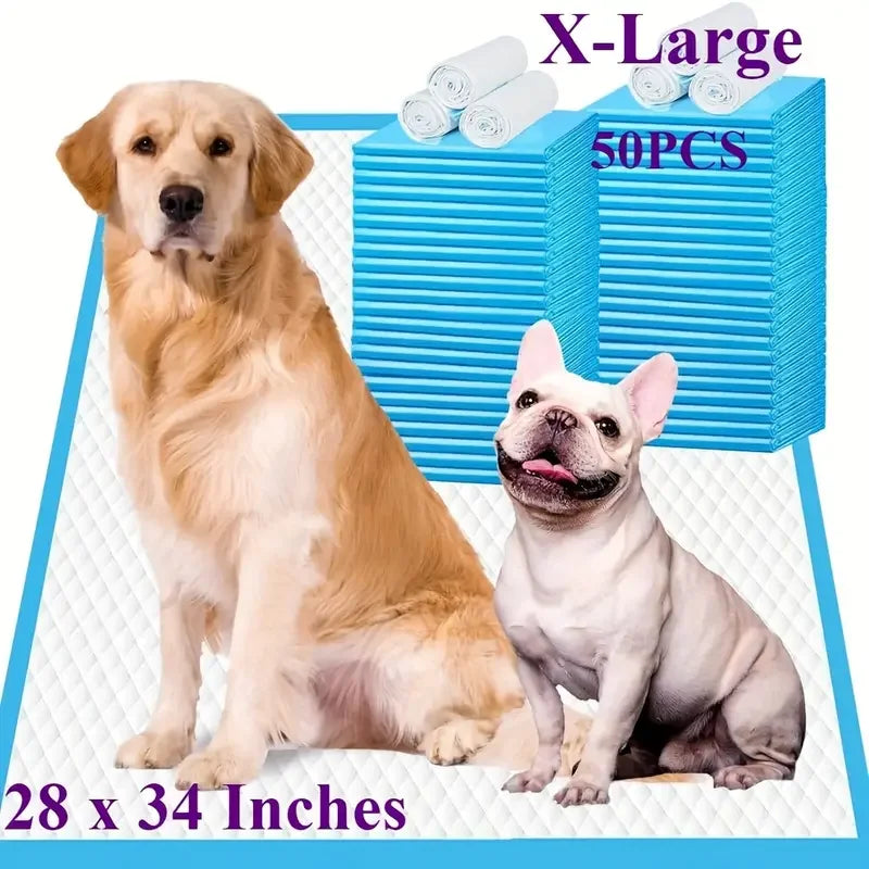 xtra Large Dog Pee Pads | 6-Layer Quick-Drying Dog & Puppy Urine Pads- 30"x36", 28"*34" Car Trunk Leak-proof Absorbent Pads