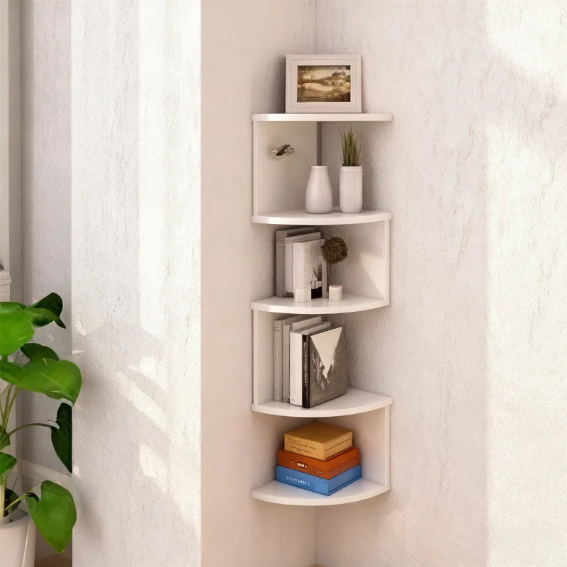 Multi-layer Wall Shelf Modern C Strong Load-bearing Wall-mounted Corner Shelf Decorative Simple Installatio Floating Shelves