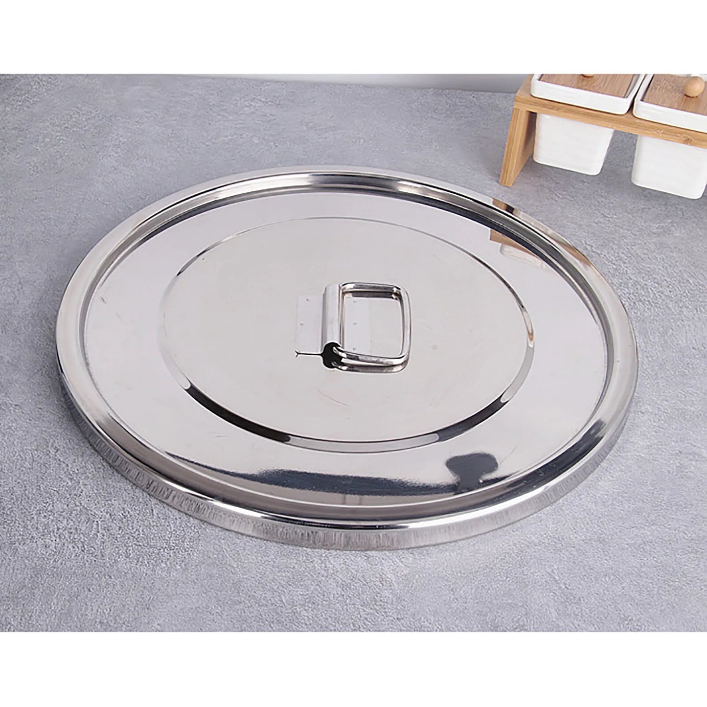 Cereal Container Kitchen Stainless Steel Food Flour Oil Storage Bucket Canister