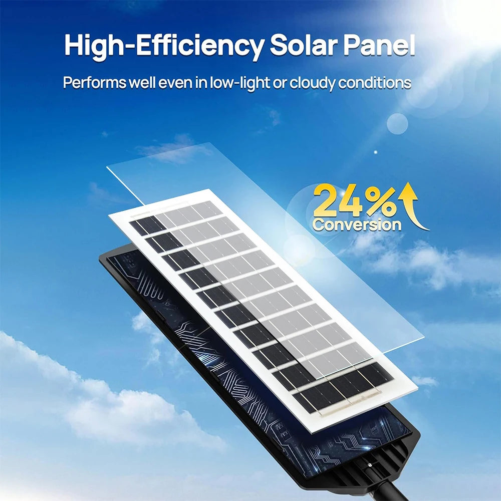 Solar LED Street Light 80000LM Motion Sensor Outdoor Waterproof