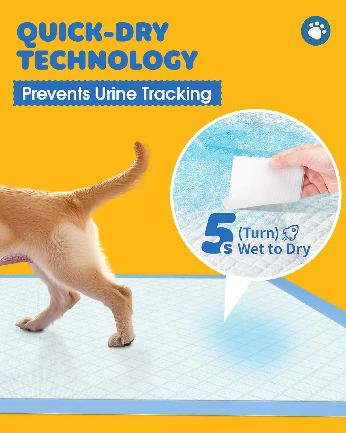 xtra Large Dog Pee Pads | 6-Layer Quick-Drying Dog & Puppy Urine Pads- 30"x36", 28"*34" Car Trunk Leak-proof Absorbent Pads