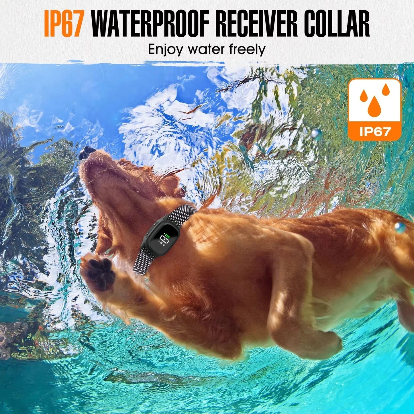 Waterproof Rechargeable Anti Bark Collar For Dogs
