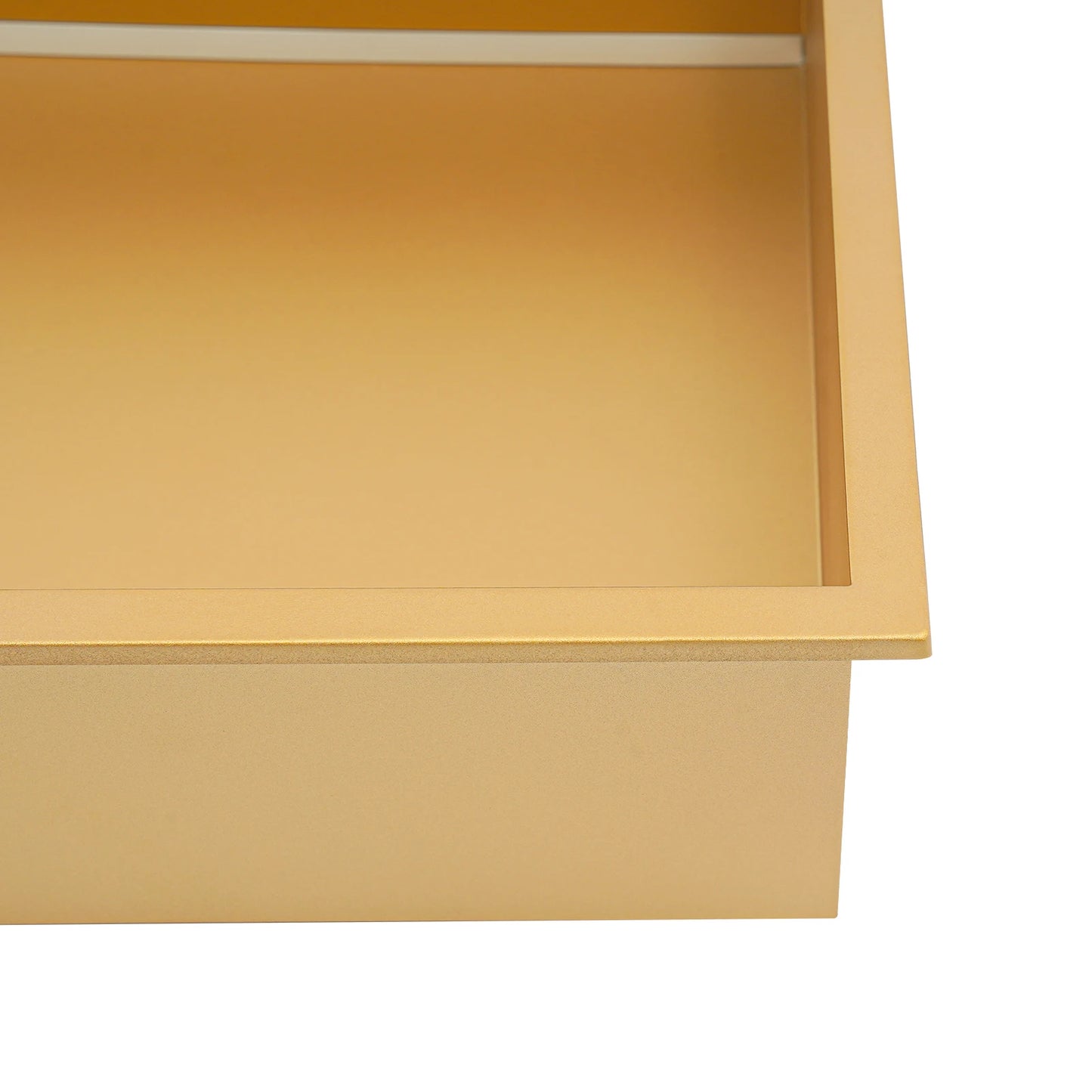 Gold Shower Niche with Lighting Embedded Bathroom Recessed Wall Shelf LED Stainless Steel Shower Niche for Kitchen Hotel