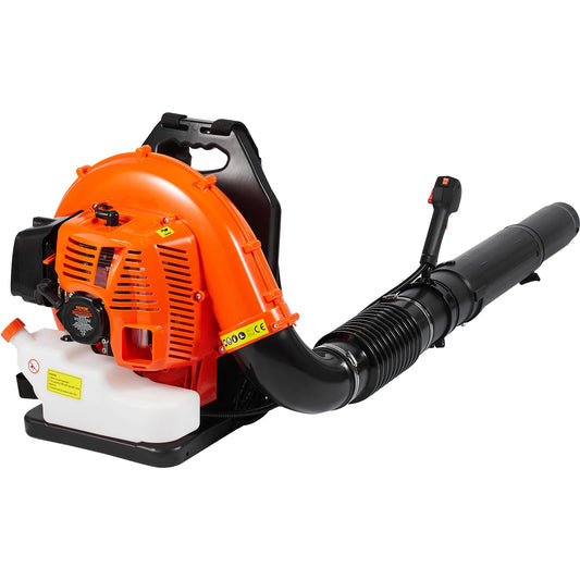 SucceBuy Backpack Leaf Blower 79CC 2-Cycle Gas Leaf Blower with 3L Fuel Tank 930CFM Air Volume 184MPH Speed Ideal for Lawn Care