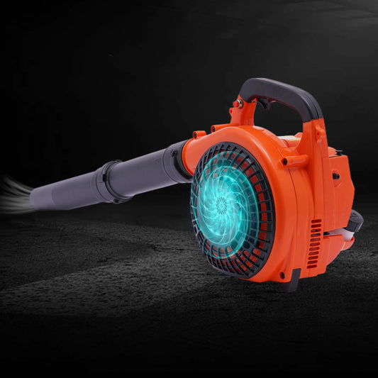 25.4CC 2-Stroke Handheld Gas Blower 7000RPM High-Speed with 4.59FT³/H Airflow 360° Protective Mesh for Yard Leaf Clean